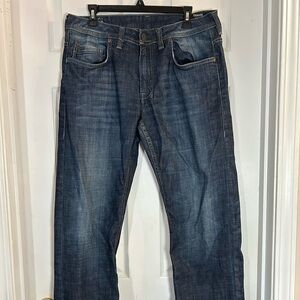 Buffalo David Bitton Blue Relaxed Jeans 34X32. 99% Cotton Men’s